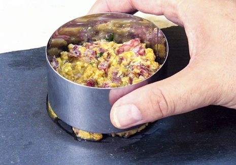 Tartar de salchichón ibérico